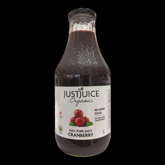 Just Juice Organic 100% Pure Cranberry Juice 1L
