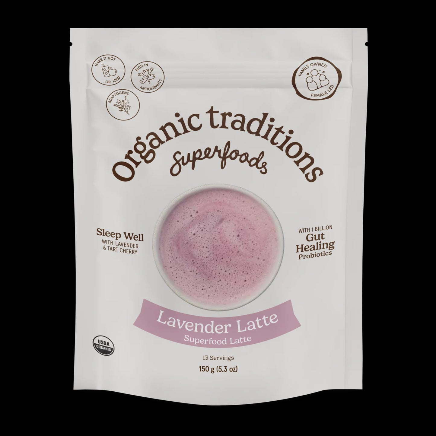 Organic Traditions Lavender Latte 150 g