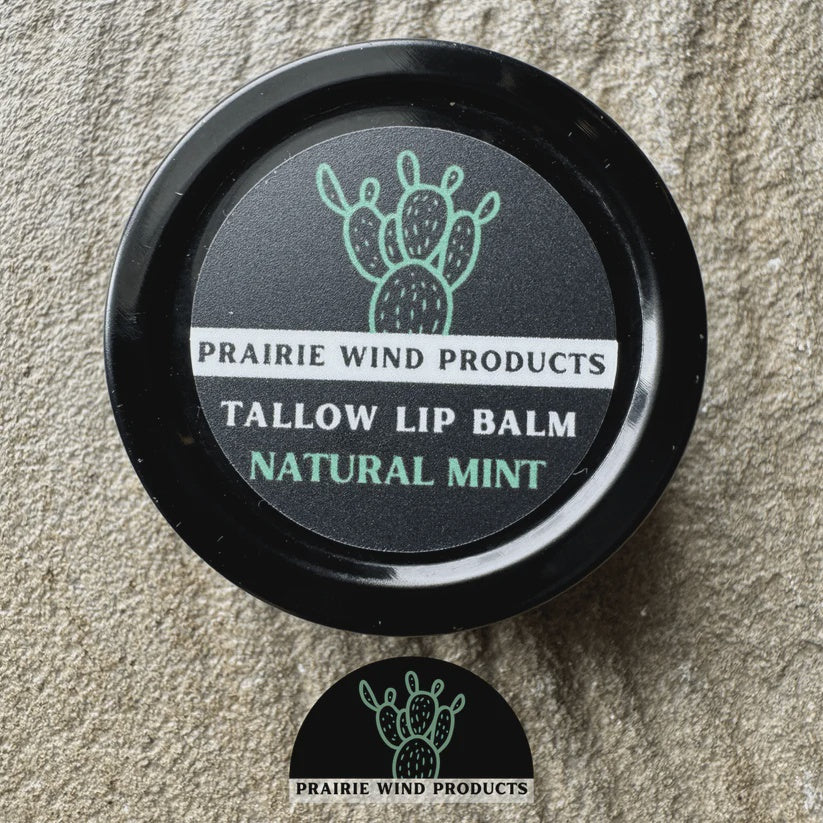 Prairie Wind Products Tallow Lip Balm Natural Mint