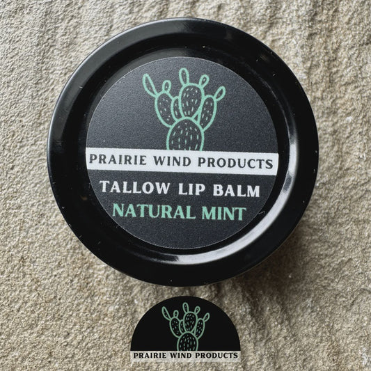 Prairie Wind Products Tallow Lip Balm Natural Mint