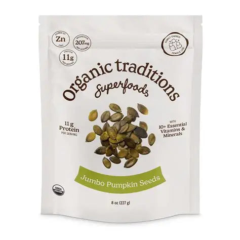 Organic Traditions Jumbo Pumpkin Seeds 227g