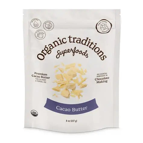 Organic Traditions Cacao Butter 227 g