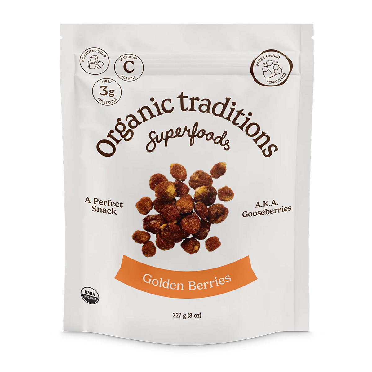 Organic Traditions Golden (Inca) Berries 227 g