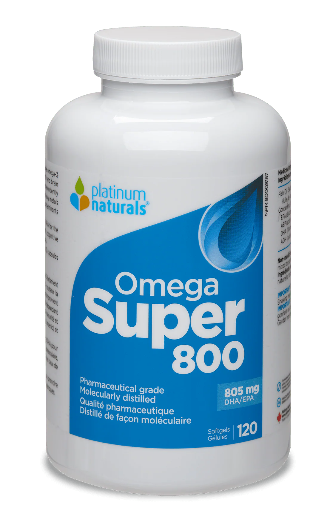 Platinum Naturals Omega 3 Super 800 120 soft gels