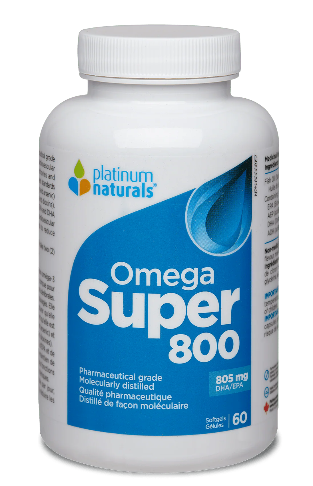 Platinum Naturals Omega 3 Super 800 60 soft gels