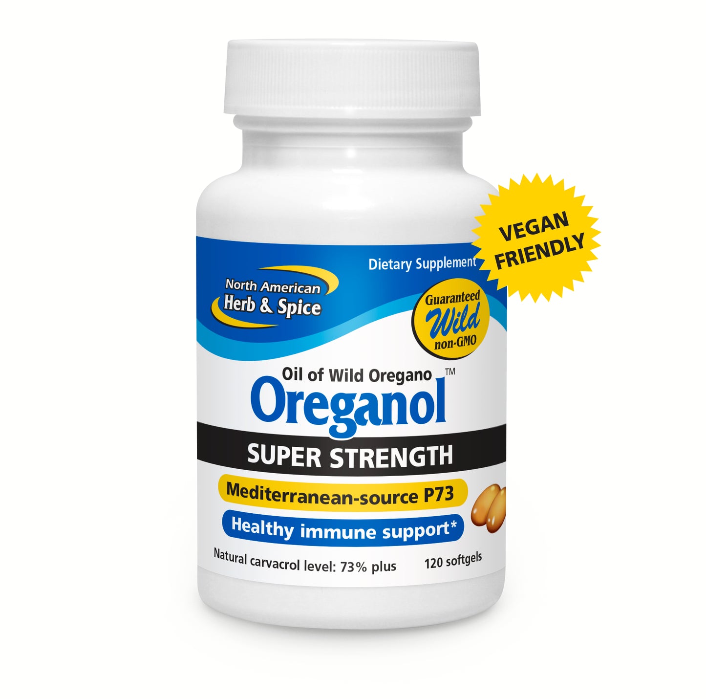 North American Herb & Spice Oregano Oil Super Strength 60 gel caps