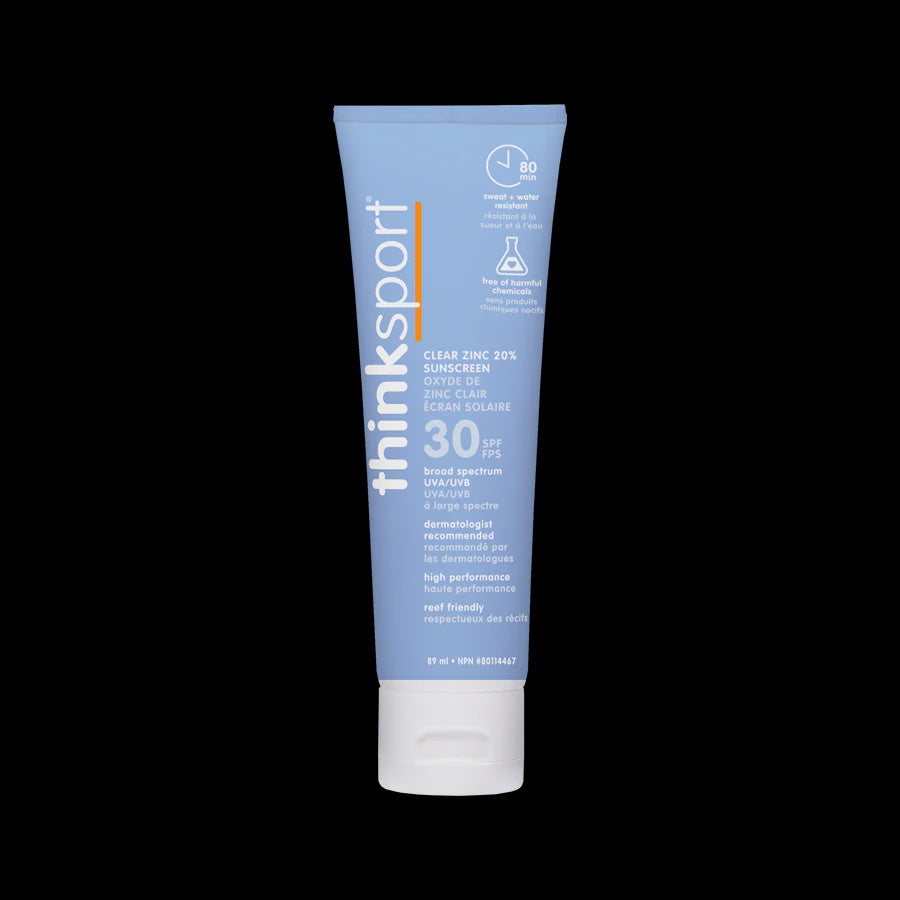 Think Sport Clear Zinc Oxide Sunscreen 30 SPF 89 ml