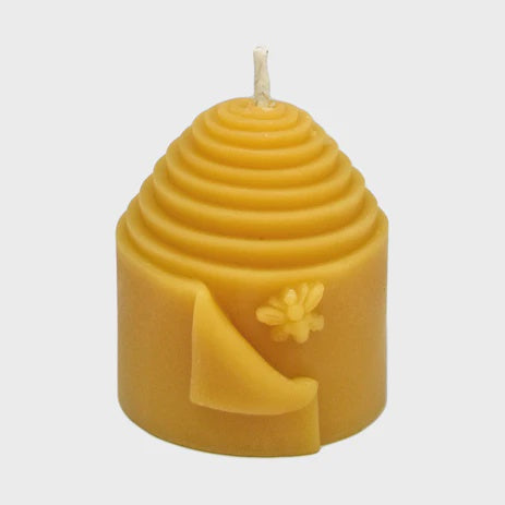 Honey Candles Peek-A-Bee Natural Beeswax Pillar