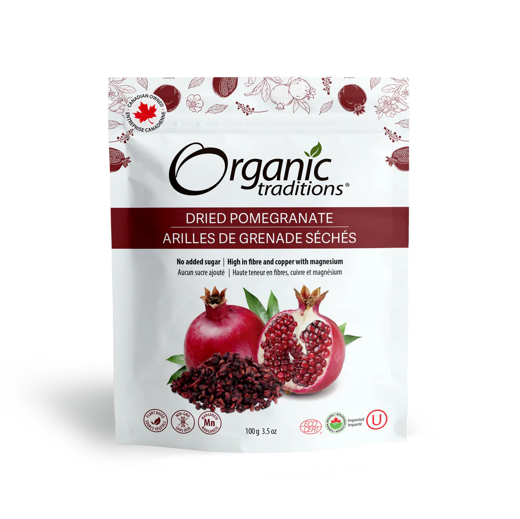 Organic Traditions Dried Pomegranate 100 g