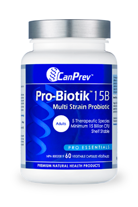 CanPrev Pro-Biotik 15B Probiotic Adults 60 caps