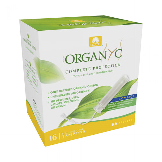 Organyc Tampons Compact Applicator 16 Regular