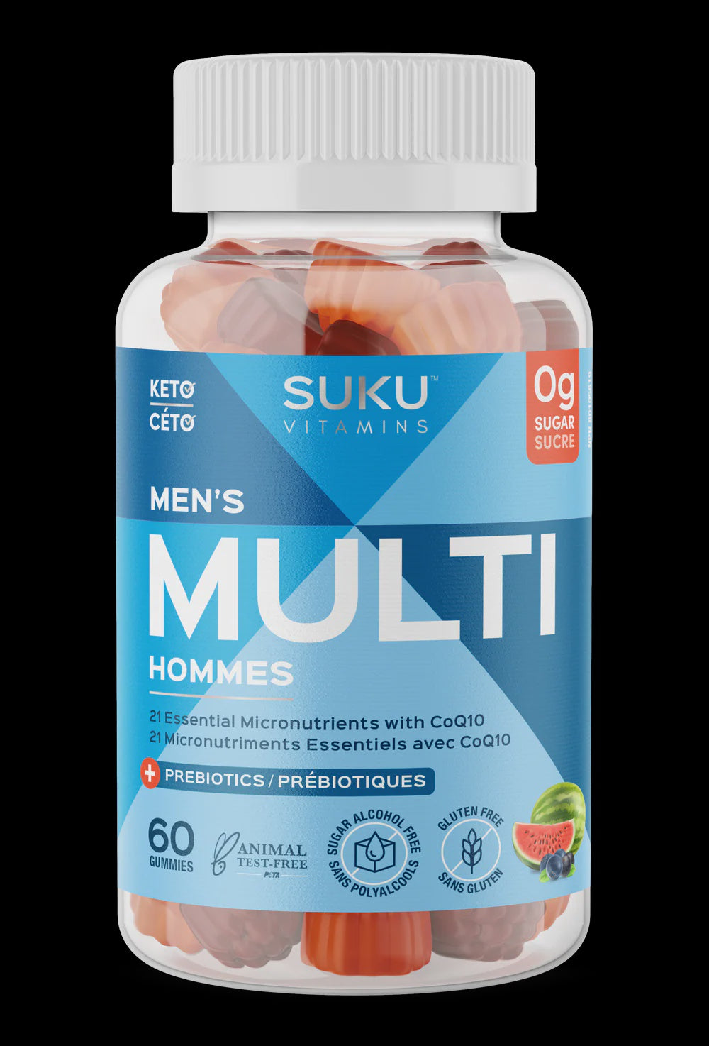 Suku Vitamins Men's Multi + Prebiotics 60 Gummies