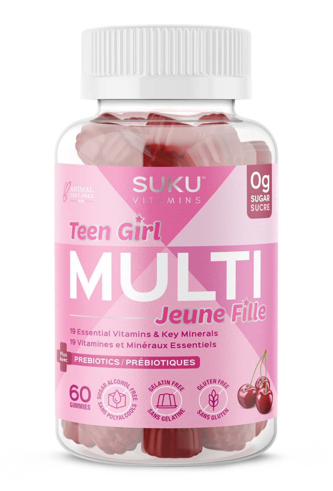 Suku Vitamins Teen Girl Multi 60 Gummies
