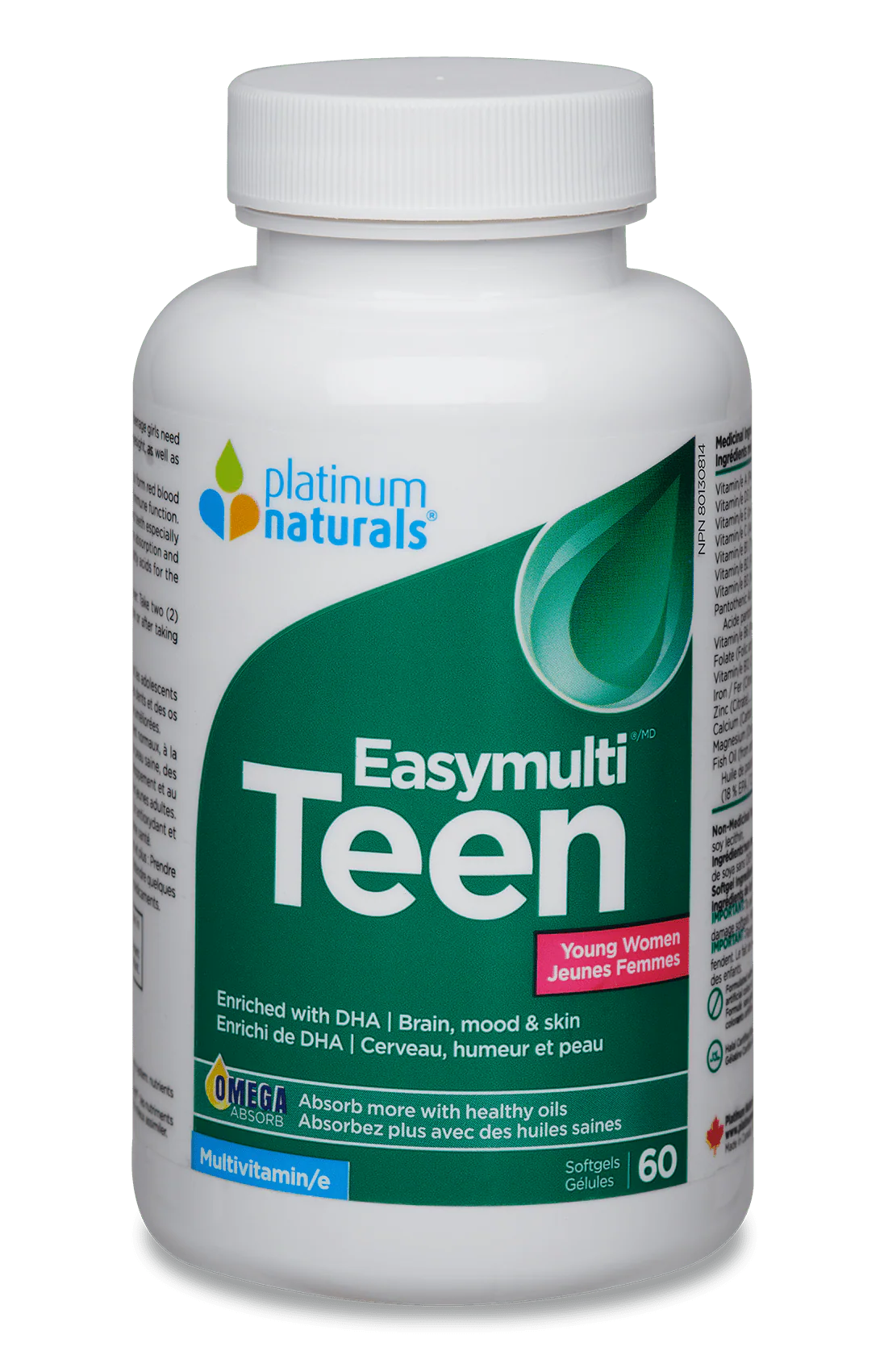 Platinum Naturals Easymulti Teen Women 60 Caps