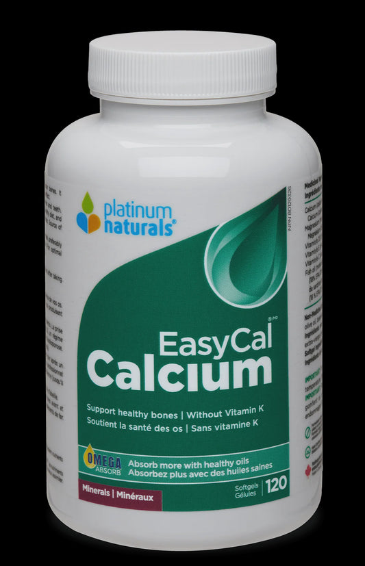 Platinum Naturals EasyCal Calcium 120 soft gels