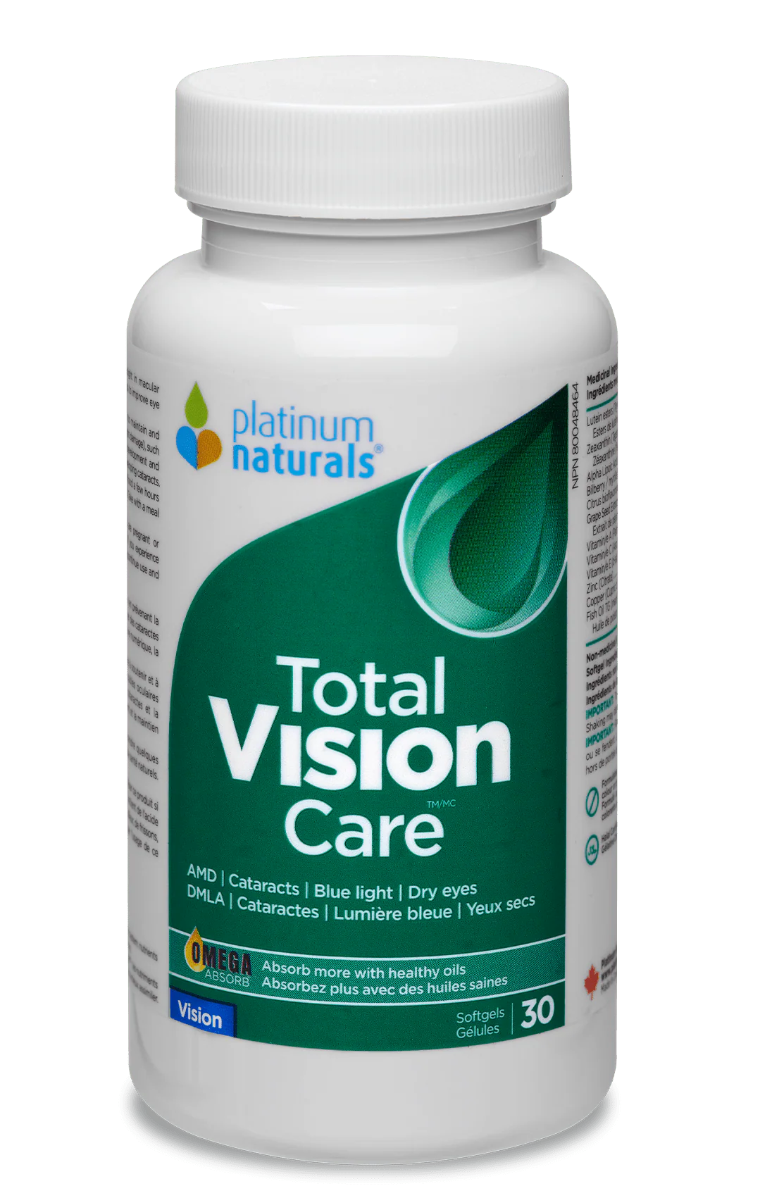 Platinum Naturals Total Vision Care 60 caps