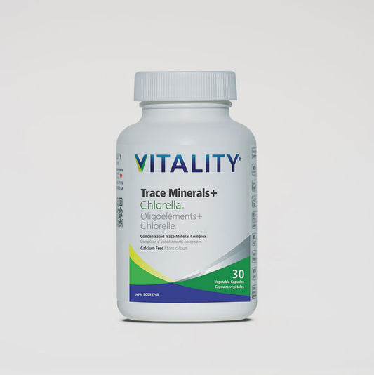 Vitality Trace Minerals + Chlorella 30 Caps