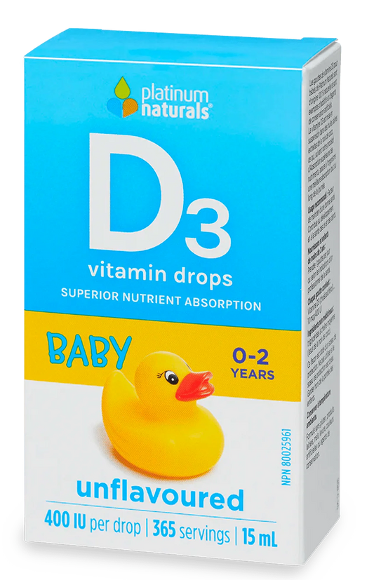 Platinum Naturals Vit D3 400 iu Baby Unfla