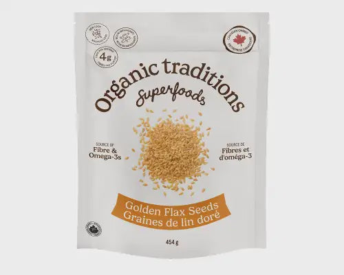 Organic Traditions Golden Flax Seeds 454 g