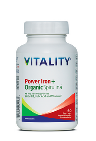 Vitality Power Iron+ Spirulina 60 caps