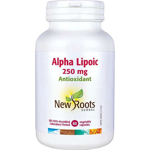 New Roots Alpha Lipoic Acid 250mg 60 Caps