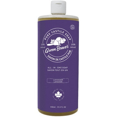 Green Beaver Castille Soap Lavender 990ml