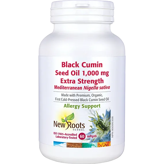 New Roots Black Cumin Seed Extra Strength 60 soft gels