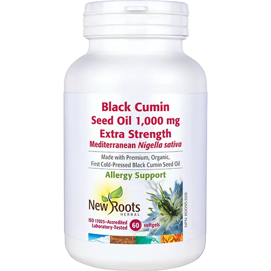New Roots Black Cumin Seed Extra Strength 60 soft gels