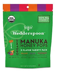 Wedderspoon Manuka Honey Pops Assorted