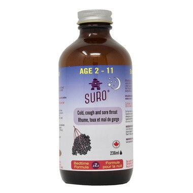 Suro Cough Syrup for Kids Bedtime 236ml