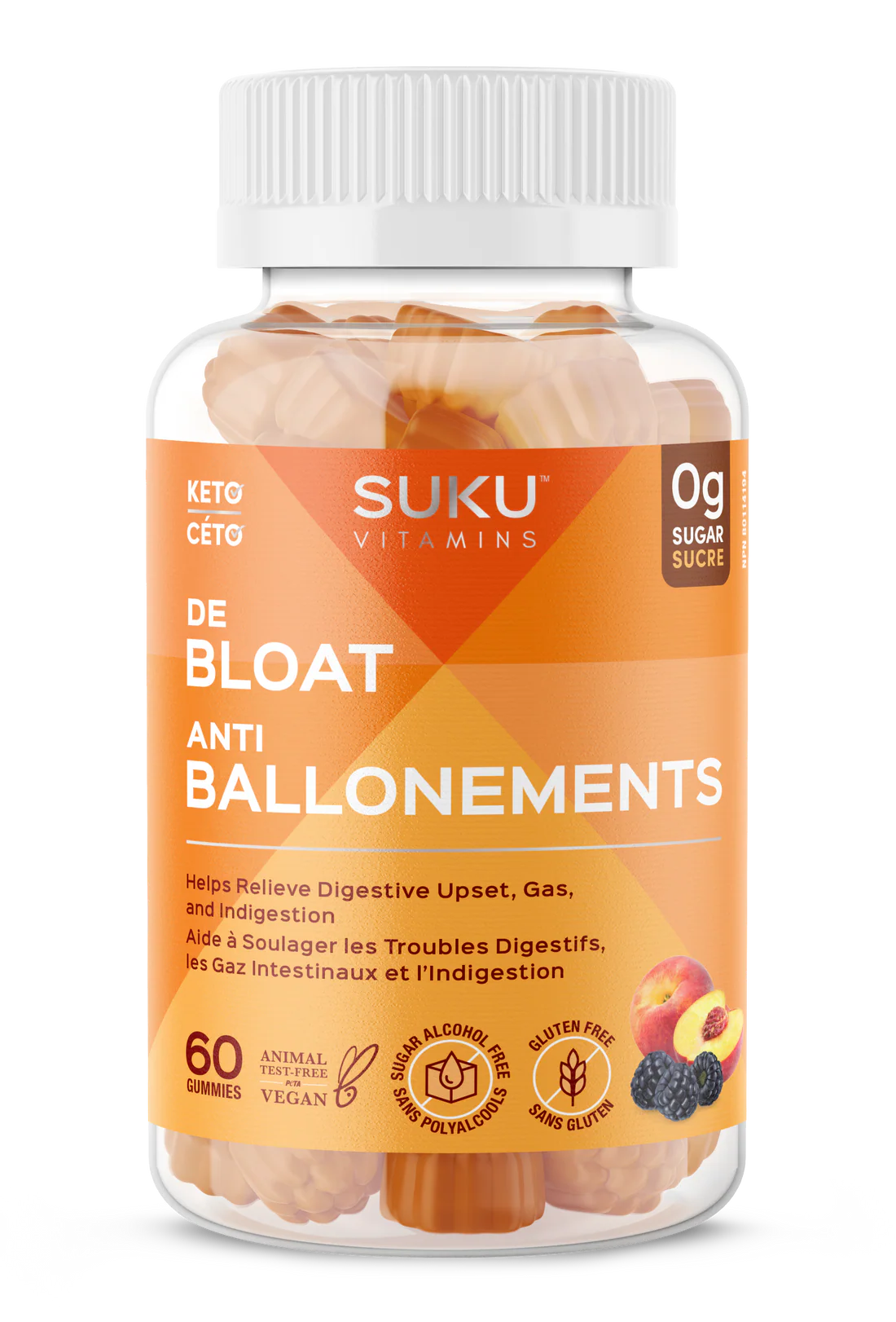 Suku Vitamins De Bloat 60 Gummies