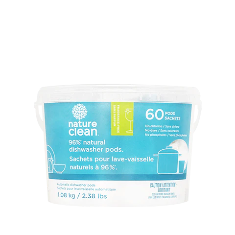 Nature Clean Dishwasher Pods Fragrance Free 1.08 kg