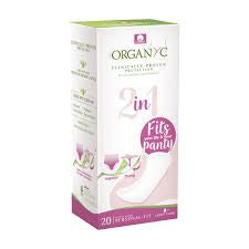 Organyc 2 in 1 Personal Fit Panty Liner Light Flow 20 pack