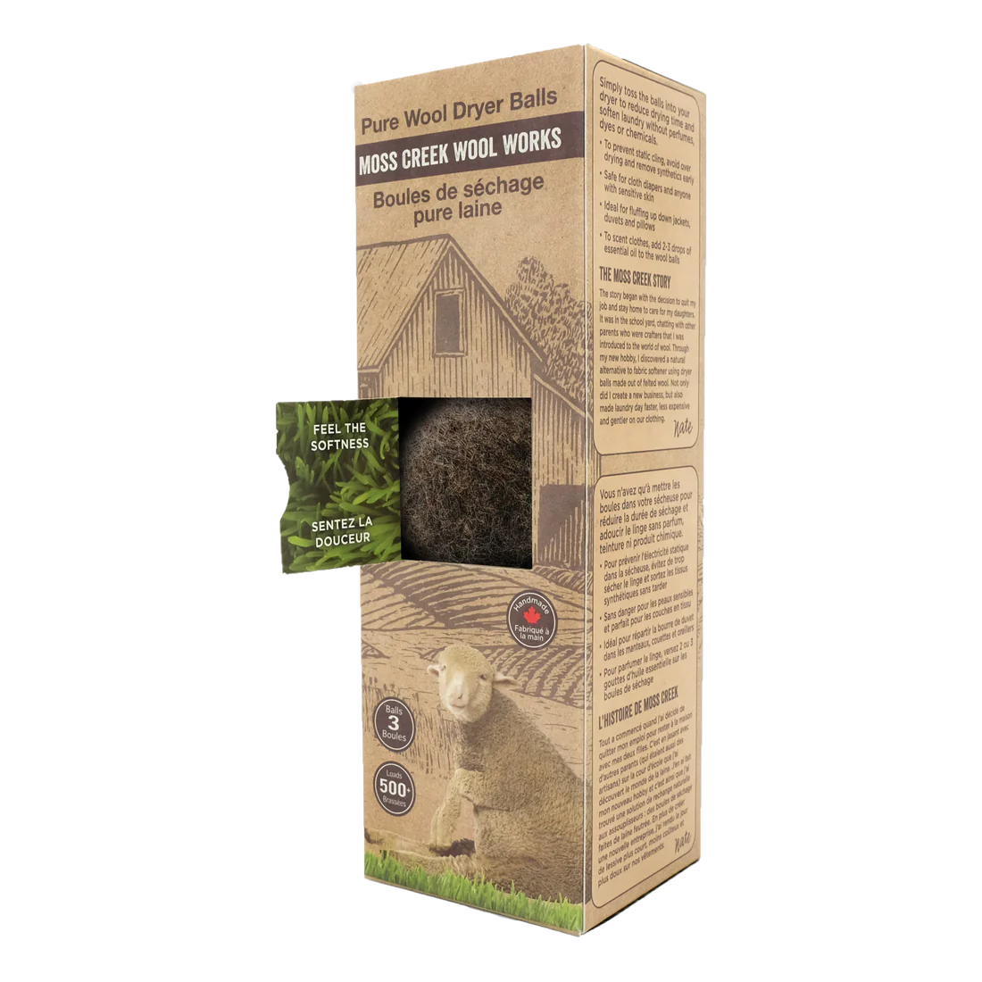 Moss Creek Wool Dryer Balls Set of 3