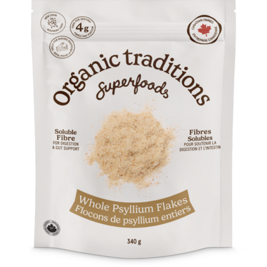 Organic Traditions Whole Psyllium Flakes 340 g