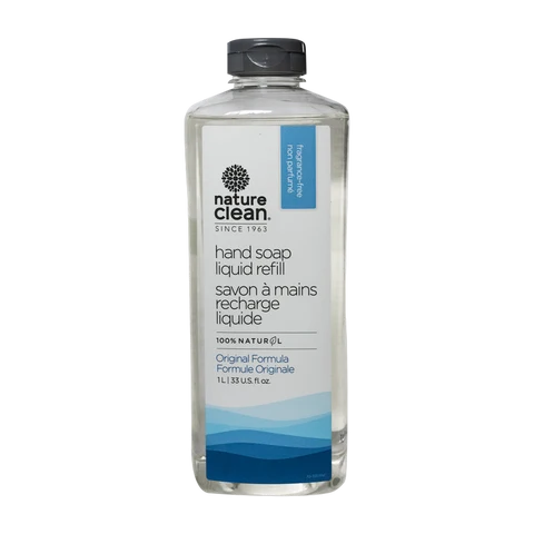 Nature Clean Hand Soap Unscented 1L Refill