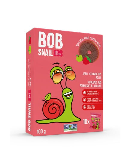 Bob Snail Fruit Snacks Rolls 10 Pack 100 g