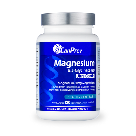 CanPrev Magnesium Bis-Glycinate 80 Ultra Gentle 120 caps