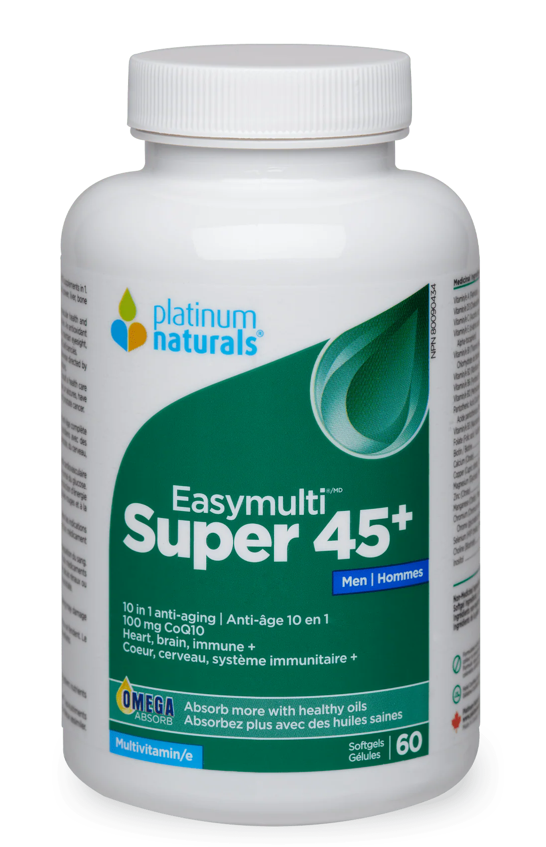 Platinum Naturals Easymulti 45+ Men 60 Softgels
