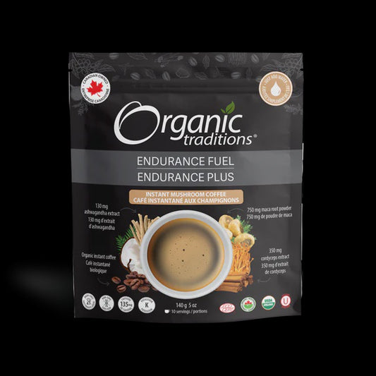 Organic Traditions Endurance Fuel Mushroom Coffee 140g