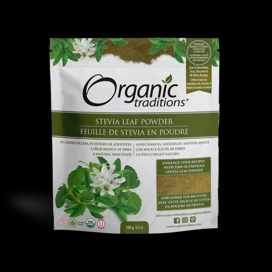 Organic Traditions Stevia Powder - Green Leaf 100g