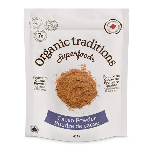 Organic Traditions Cacao Powder 454g