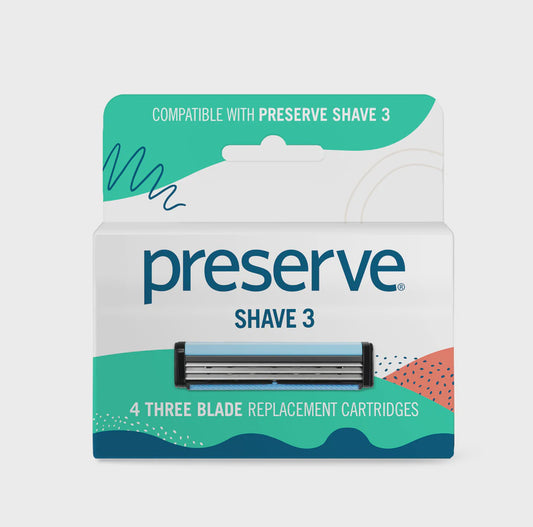 Preserve Shave 3 Replacement Triple Blades 4 cartridges