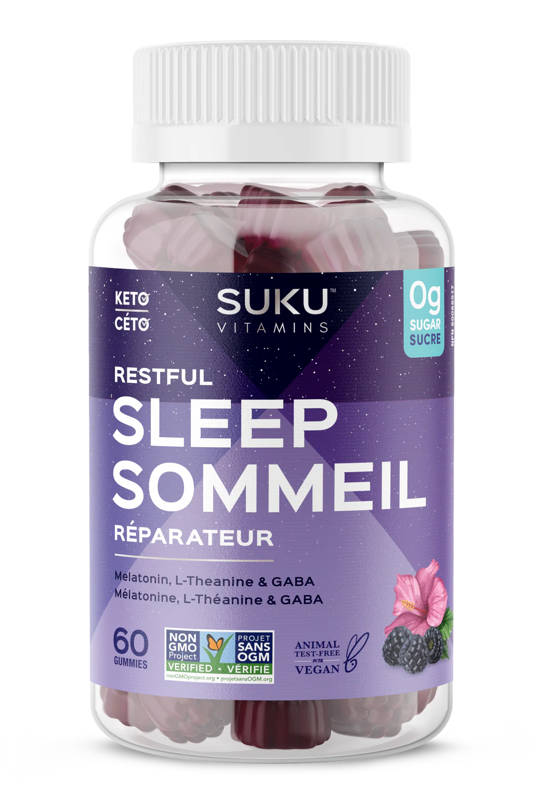 Suku Vitamins Restful Sleep 60 Gummies