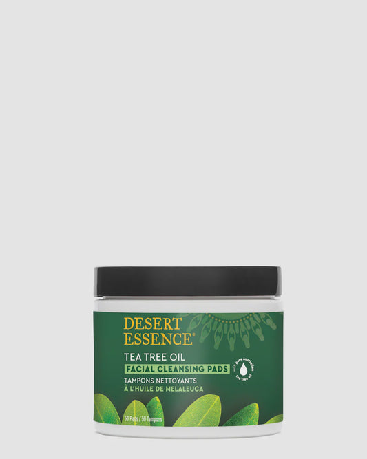 Desert Essence Facial Cleansing Pads Tea Tree Oil 100 Pads