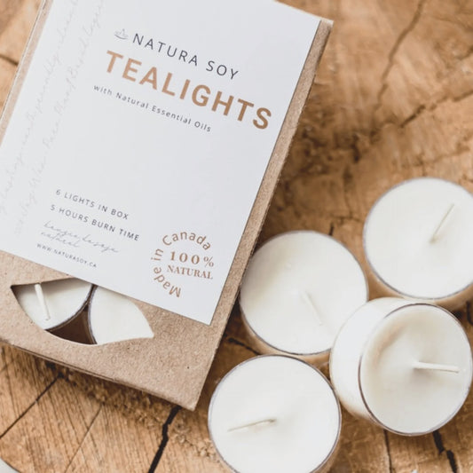 Natura Soy Tealights 6 Pack