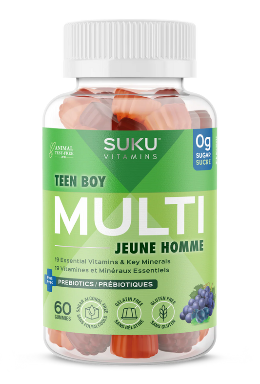 Suku Vitamins Teen Boy Multi 60 Gummies
